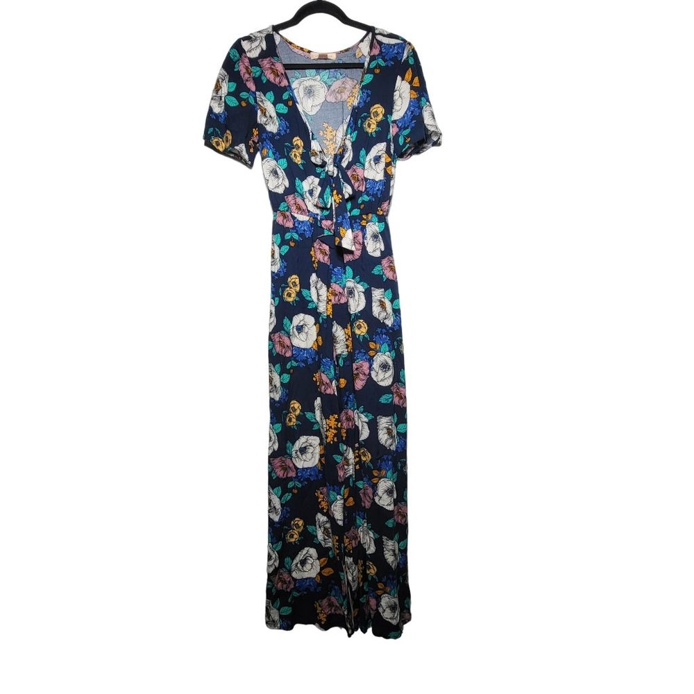 Band of Gypsies Floral Jumpsuit Size Small Boho Chic Cottage Spring Summer